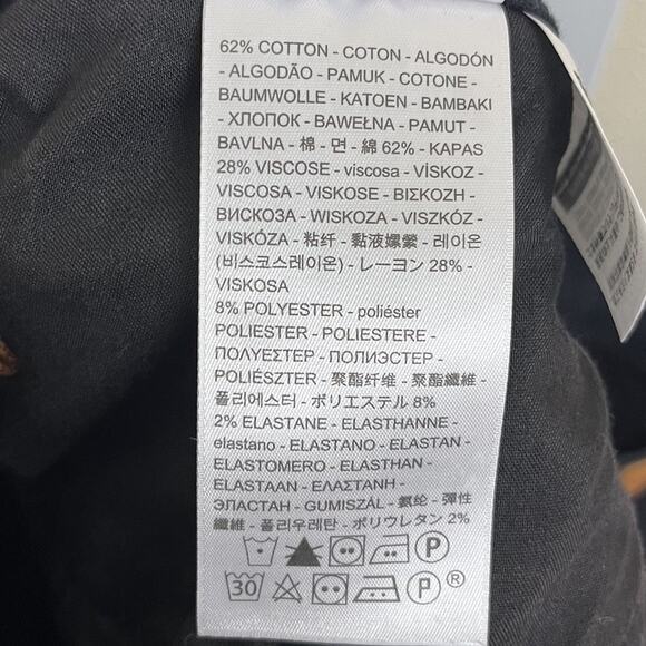 Levis 501 Wedgie Skinny Crop Jeans Womens Plus Size 20W Black Distressed Raw Hem - Picture 5 of 5